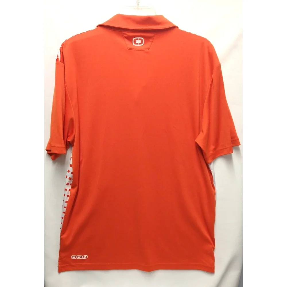 mens OGIO  GOLF POLO  shirt,‎ large, short sleeves, GRADIENT PRINT used - Picture 4 of 7